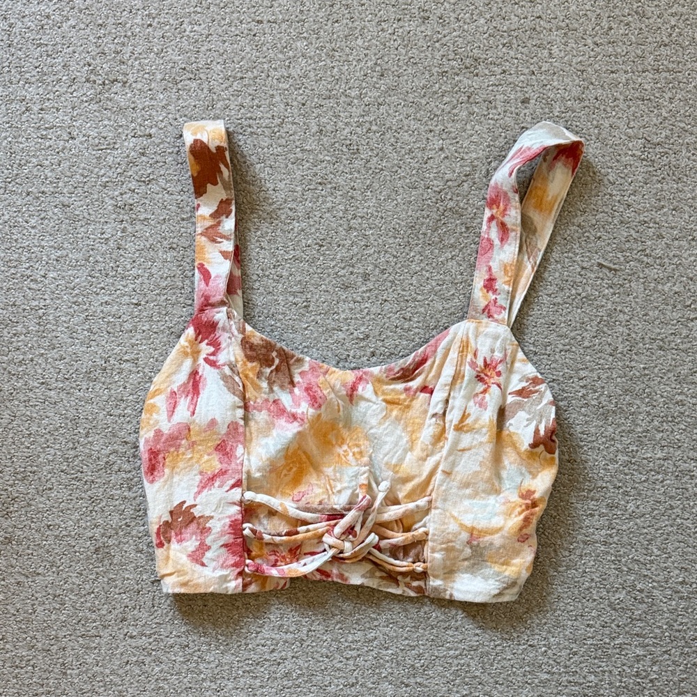 Abercrombie & Fitch Floral Crop Top - Multicolor